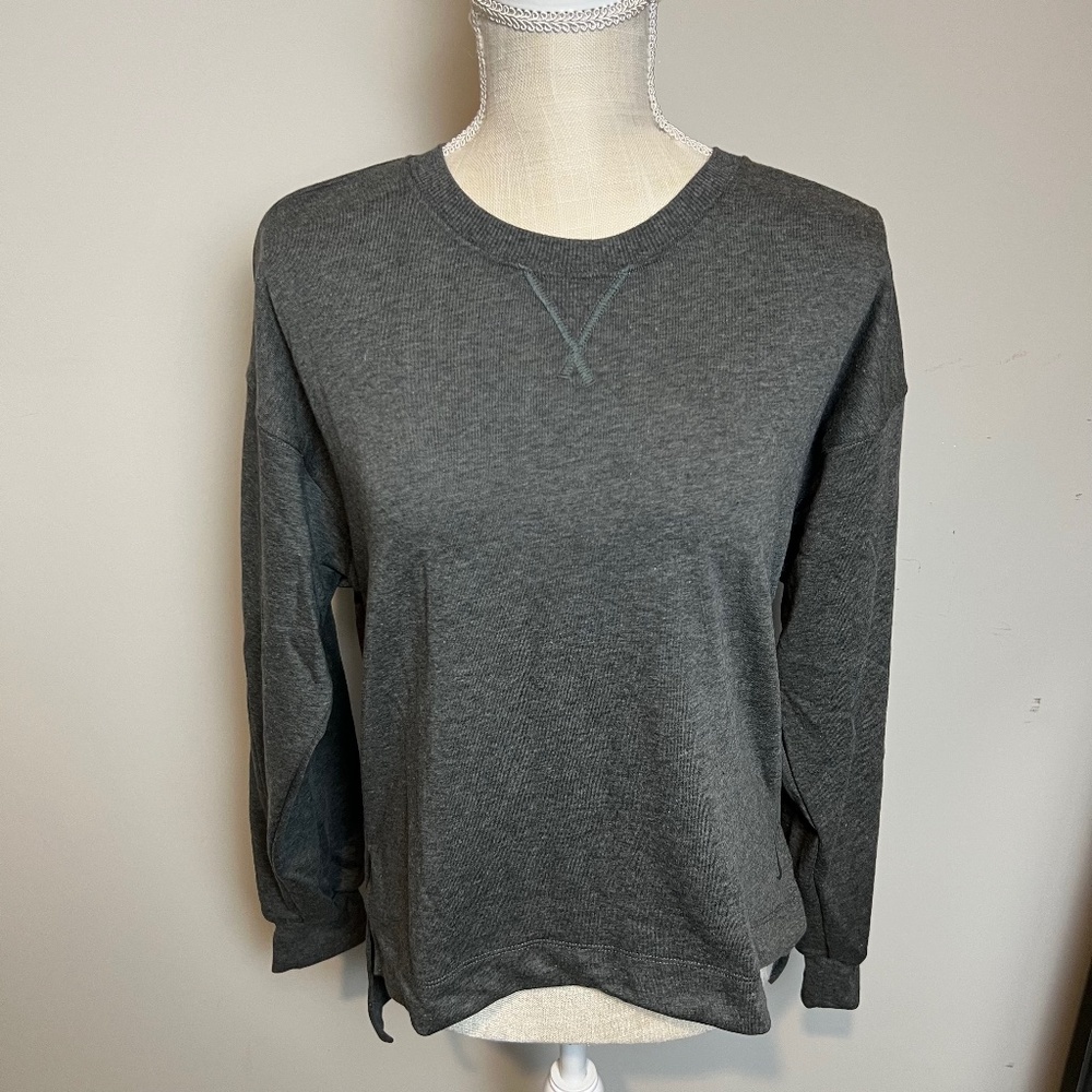 Dark Grey Nike NY Core French Terry Yoga Pullover